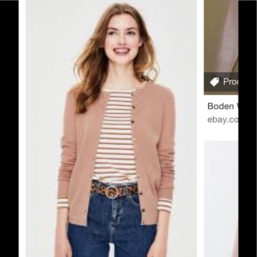 Boden cashmere crew neck sweater